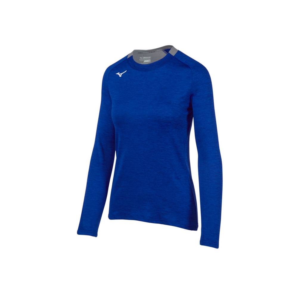 Womens Mizuno Alpha Long Sleeve Shirts Royal Philippines (HYCIAF930)